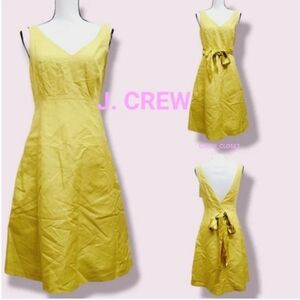 J Crew A-Line princess midi bow princess backless dress